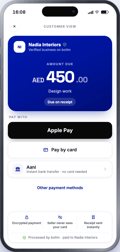 Customer view