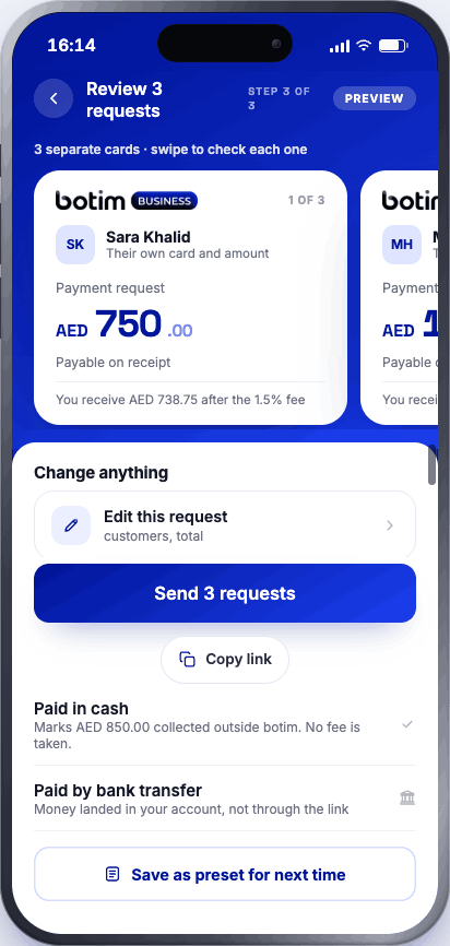 Review 3 requests
